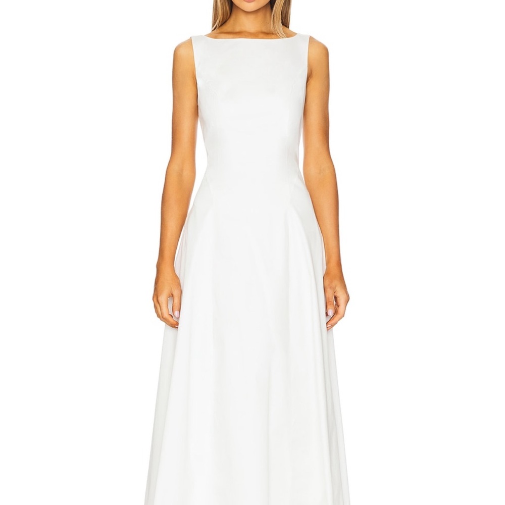 Favorite Daughter Midi White Sleeveless Dress